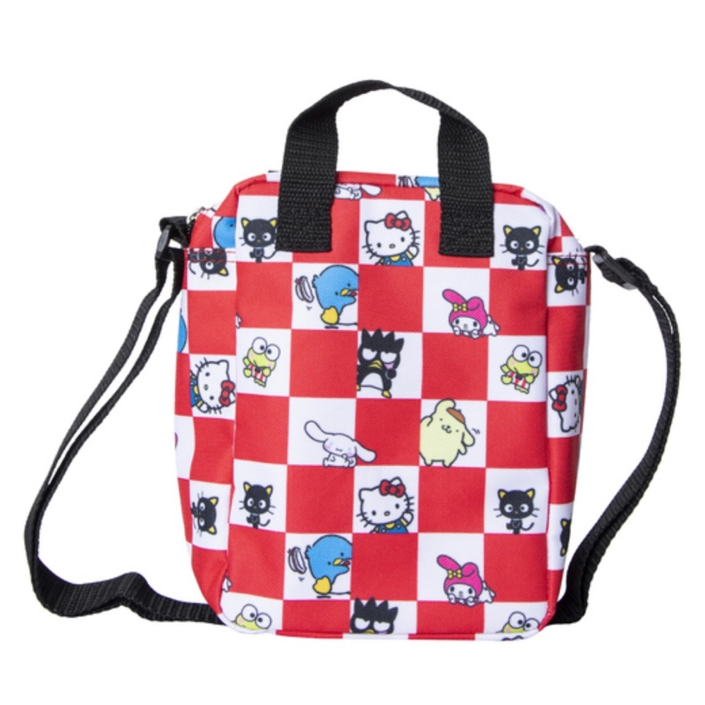 Adorable Red Checkered Hello Kitty & Friends Crossbody Bag - Picture 4 of 6